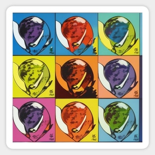 Andy Warhol Inspired Ai Art Sticker